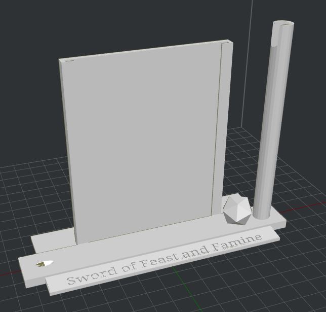 Sword Stand for Quarter Scale Sword of Feast and Famine
