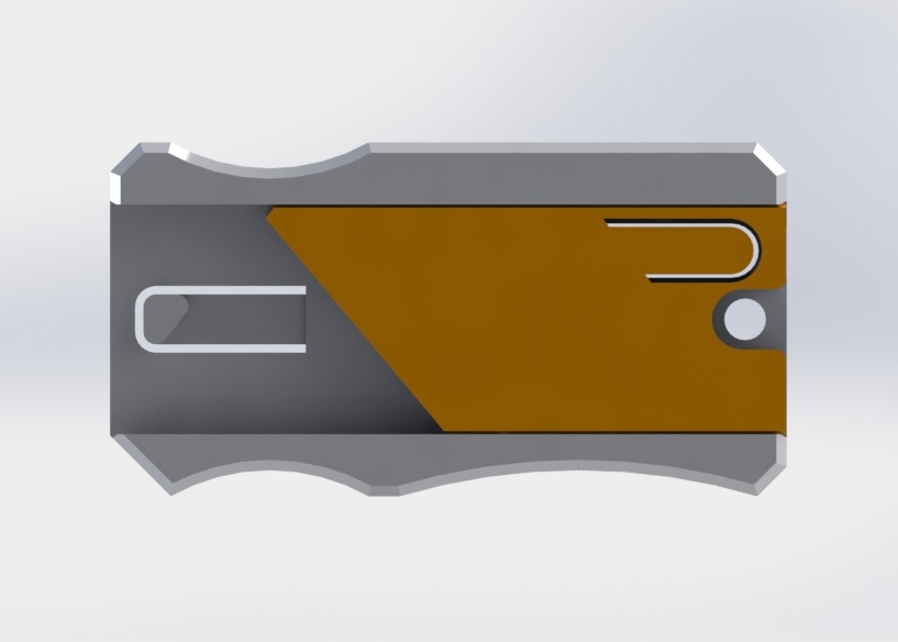 Talon Utility Knife Fixed and Free Design (With CAD files to edit as you want)