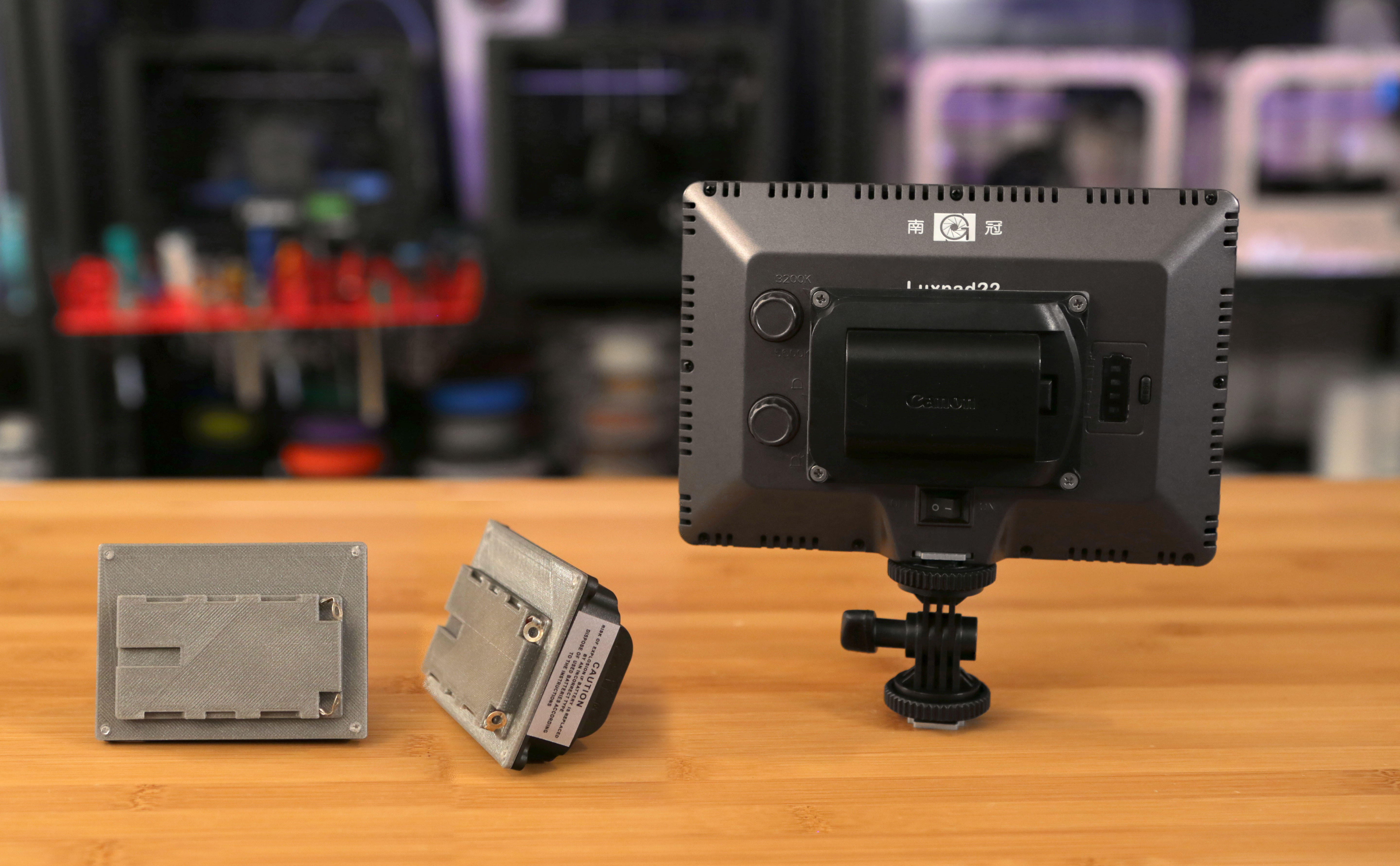 Battery Adapter for Luxpad22 LED Panel