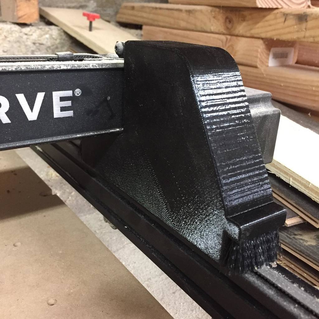 X-Carve Y axis dust covers with brushes