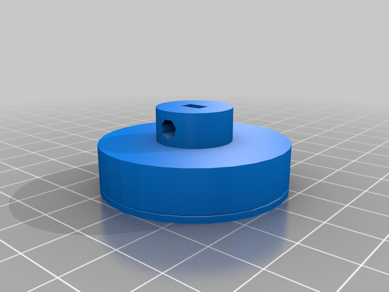 My Customized v-groove pulley for 28BYJ-48 stepper motor