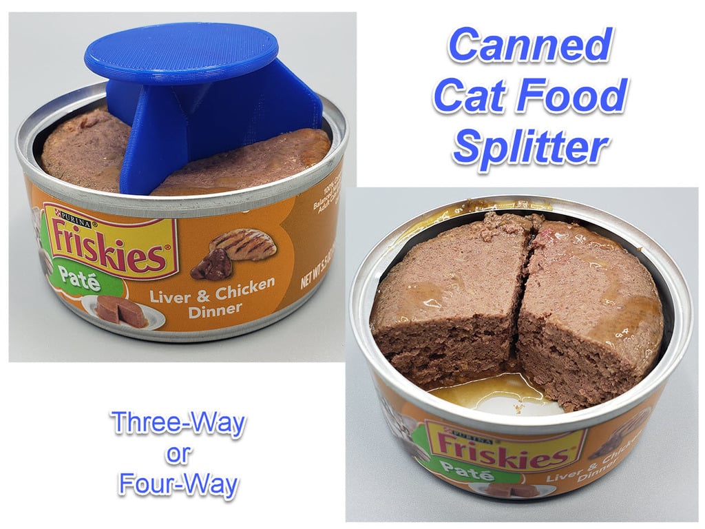 Canned Cat Food Splitter
