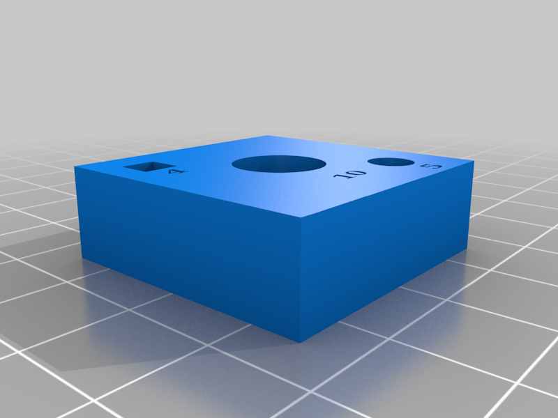 Simple cube for Resin Printer accuracy calibration