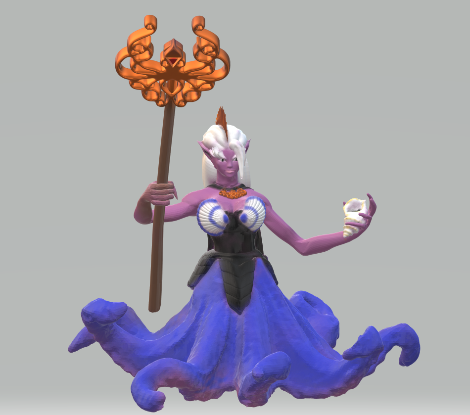 Dark Octopusfolk Priestess