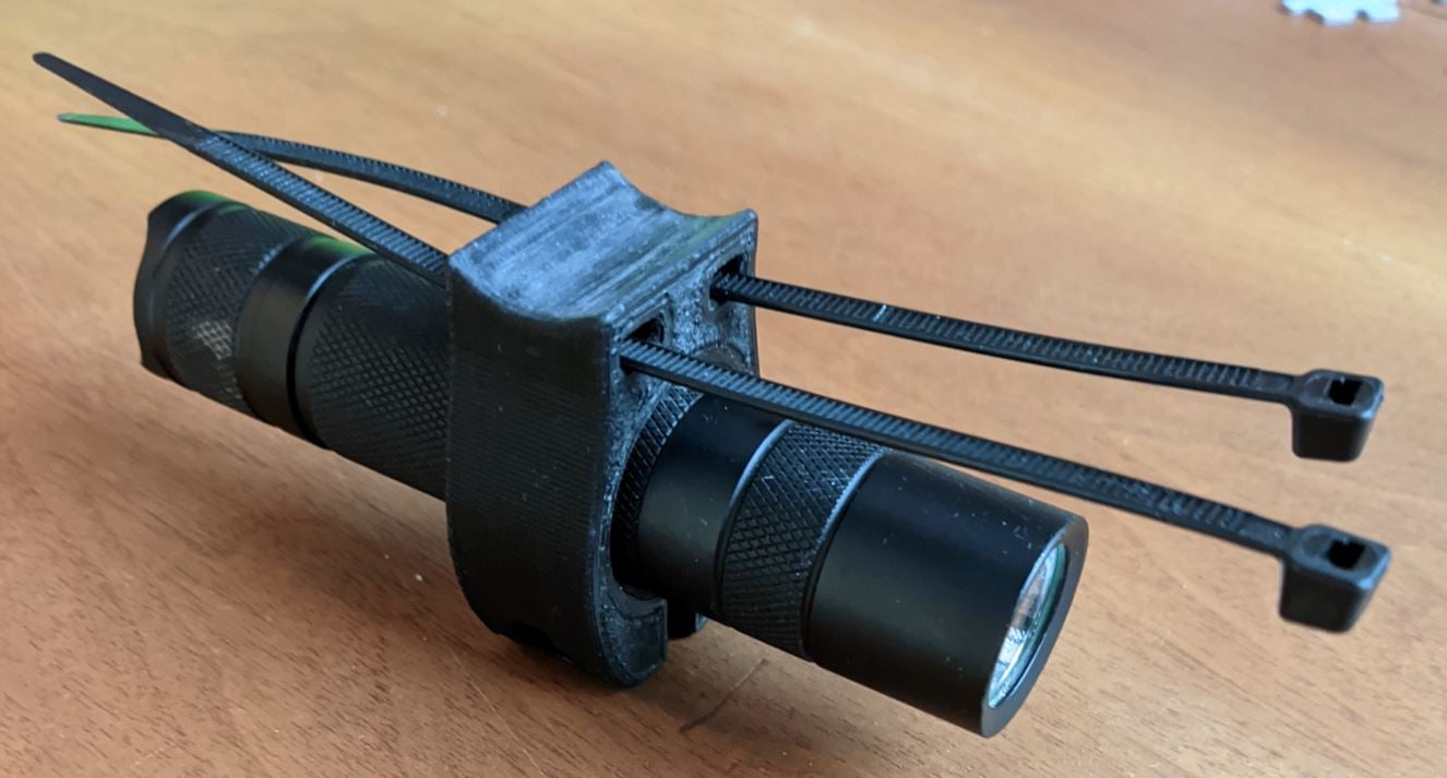 Convoy S2 bicycle flashlight holder.