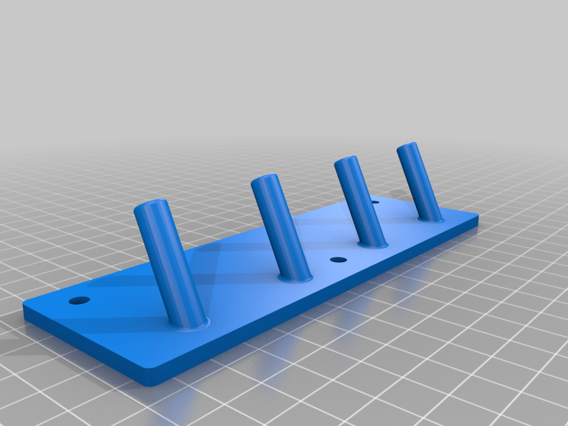 Wall-mounted key hooks