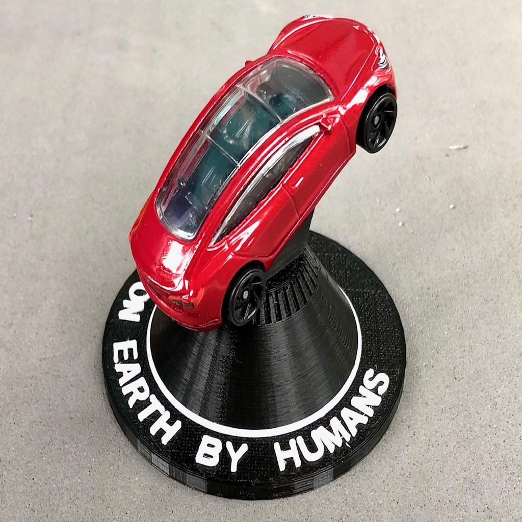 Tesla Roadster Dash Mount for Matchbox / Hotwheels