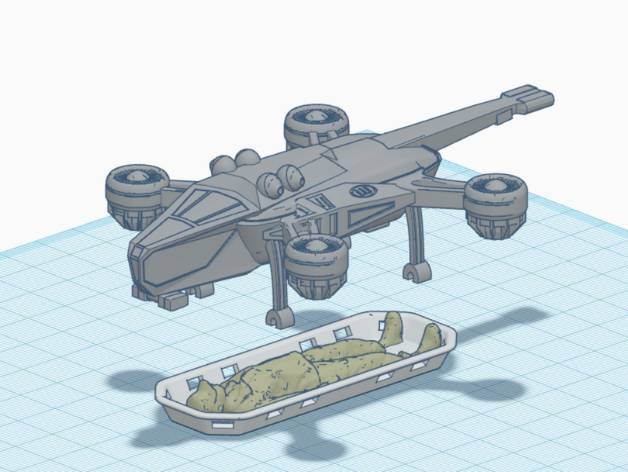 Warbot 1.0 Kitbash: Dragonfly Medevac Drone