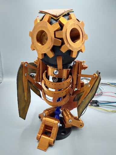Odysseus Steampunk Robot Owl