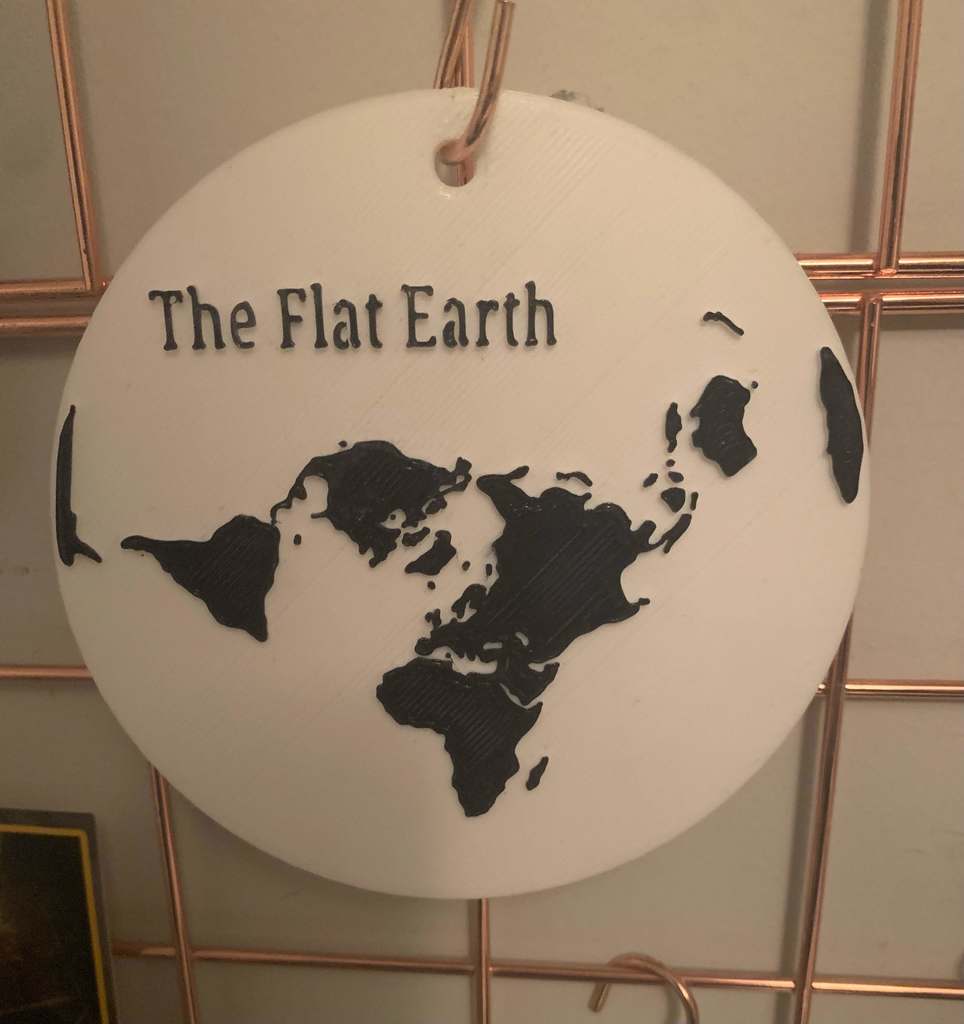 Flat Earth Ornament