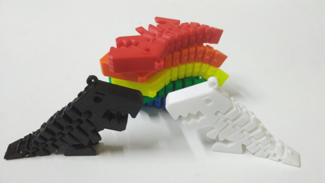 Flexi Rex with hole for keychain