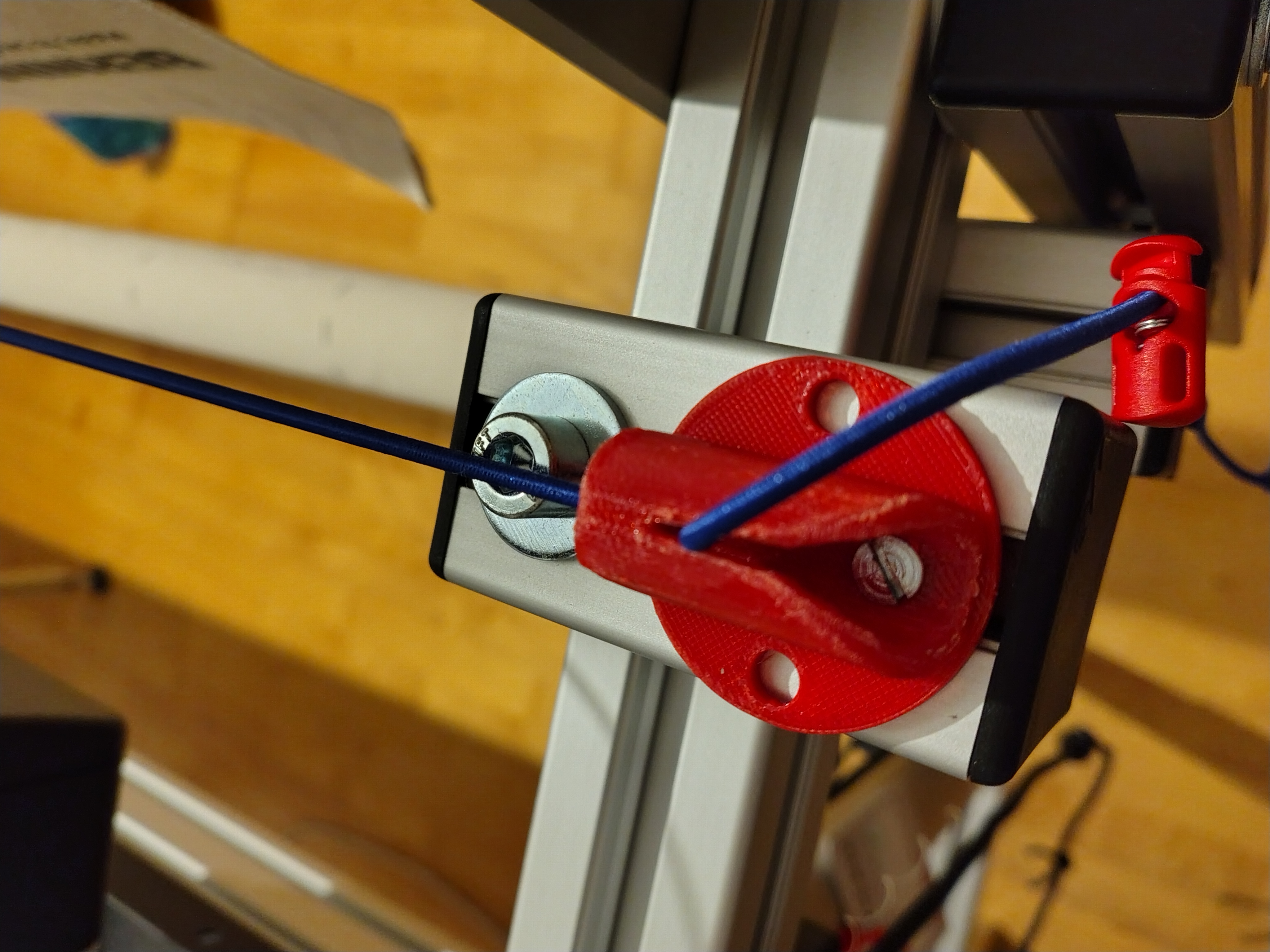 Bernina Pro Frame reference line Bungee Cord holder