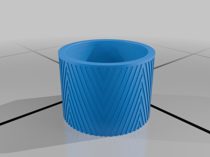 Wall Mounted Planter with triangle ridges
