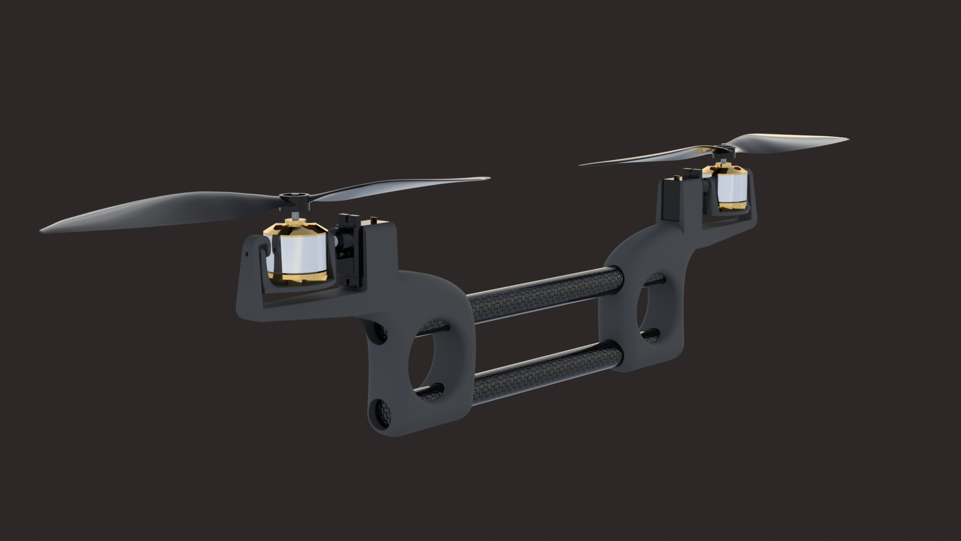 A2212 RC 3D Printed Bicopter Thrust Vectoring