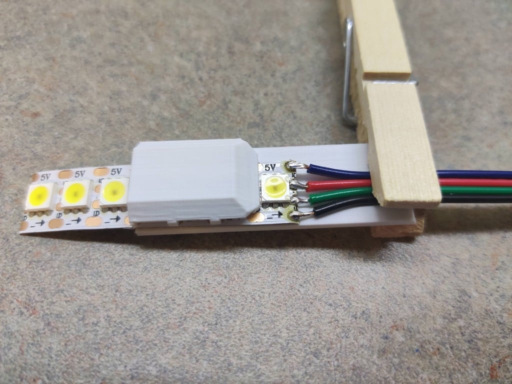 LED Strip holders for APA102 144/m LED strip
