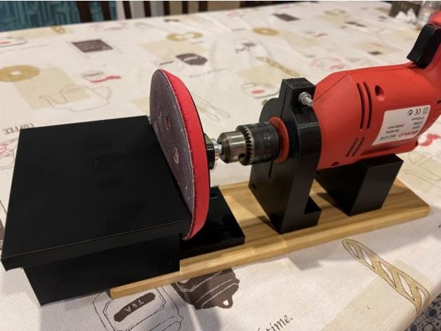 Drill Clamp With Sanding Table Attachment