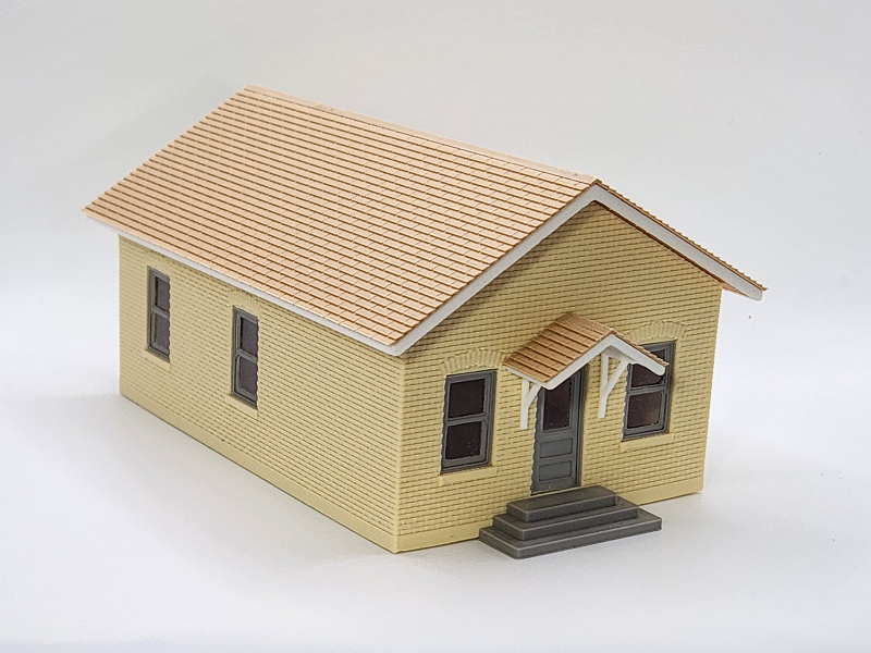 HO Scale Small Brick Office Building with Interior
