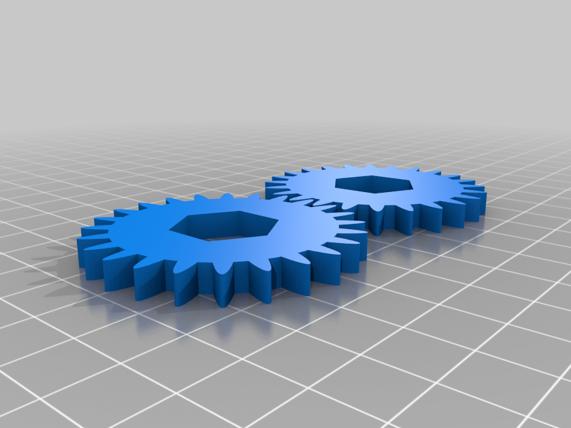 5cm gears with hex mounting hole
