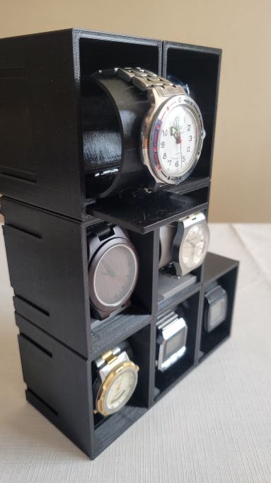 Watch box display with a separate stand