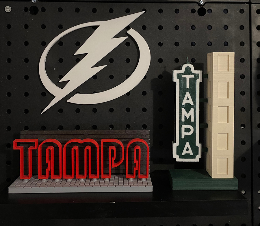 Tampa Bay Lightning Logo for Pegboard