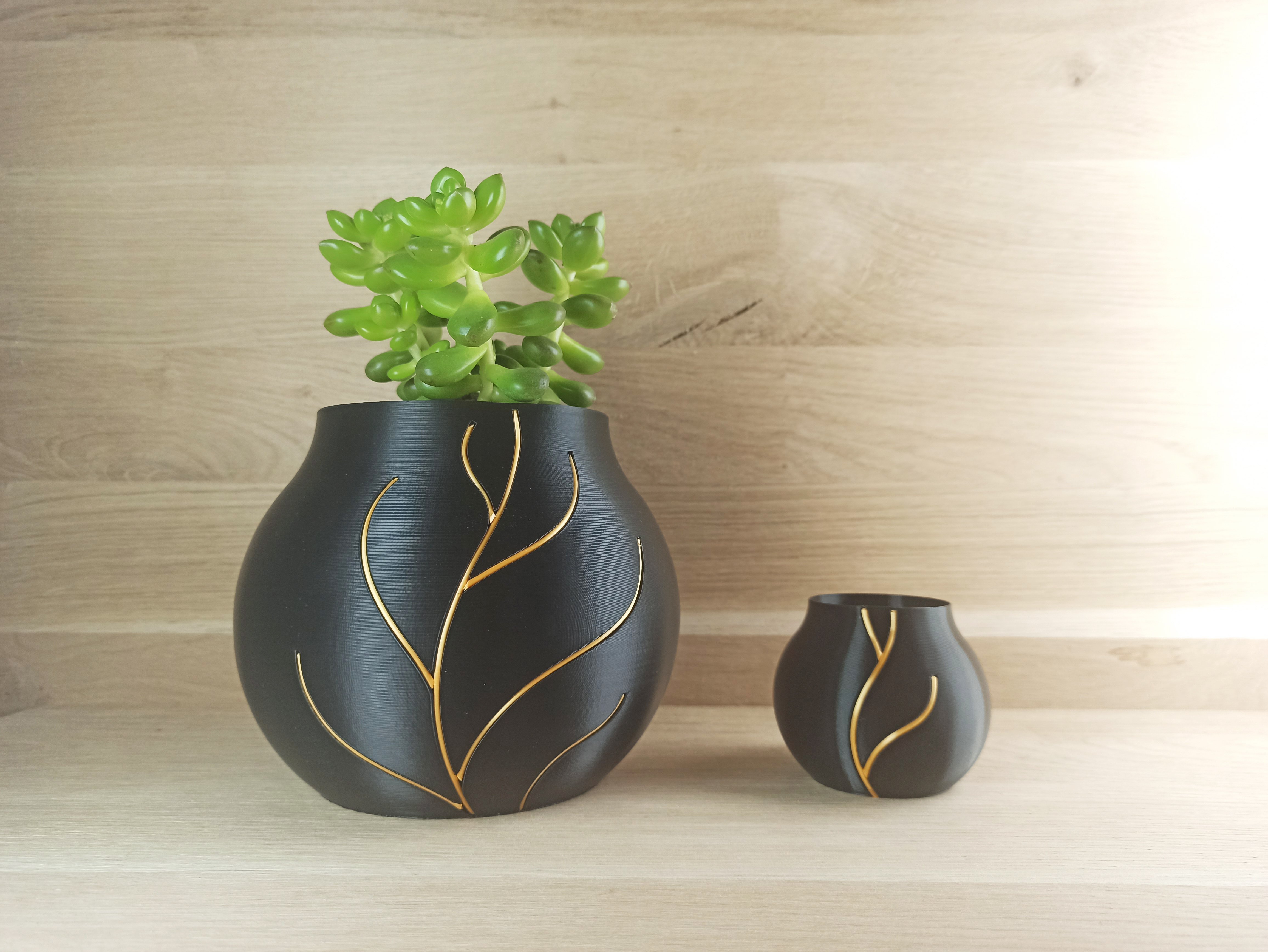 Inserted filaments flower pots - "Tree"
