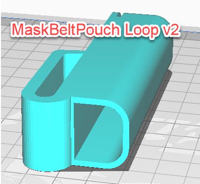 Medical mask belt pouch