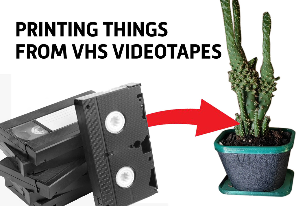 Magnetic, conductive filament. VHS Printing