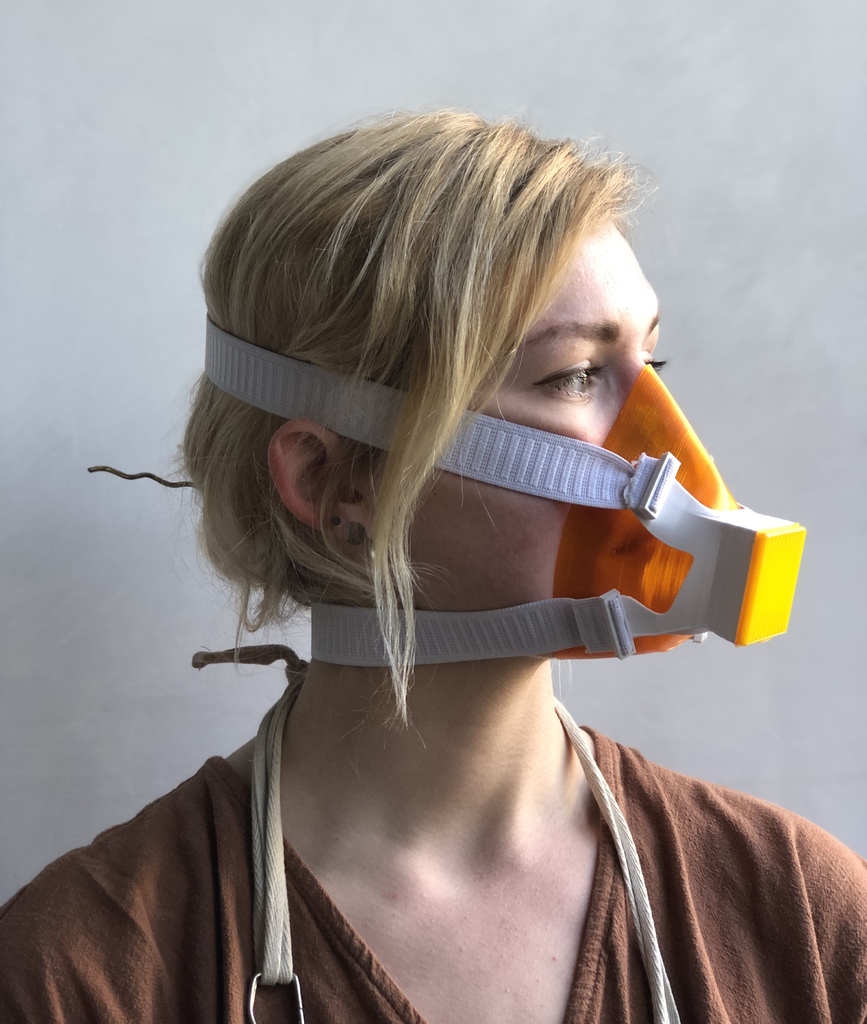 3D Printed COVID19 HEPA Filter Mask V5