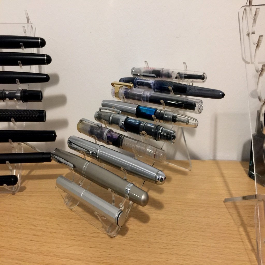 Nine Slot Pen Display Rack - Laser Cut for 1/8" Material