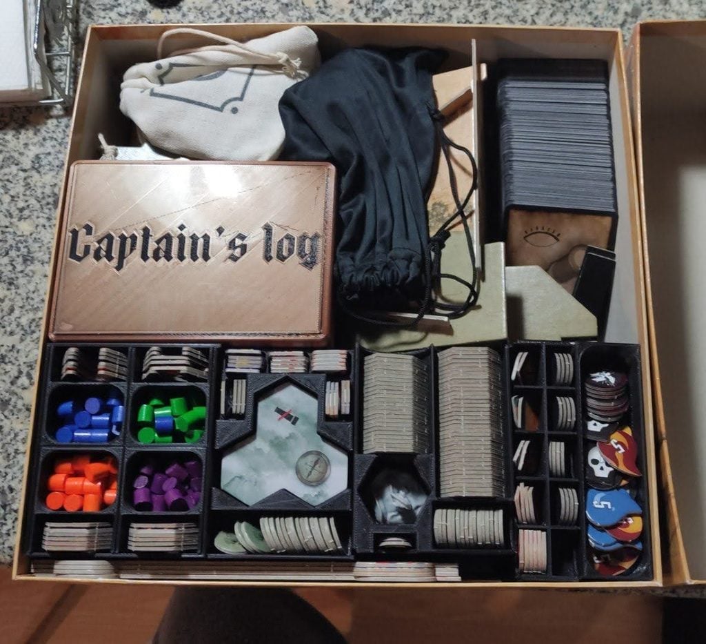 Captain's Log Minimalistic Insert (Boardgame)