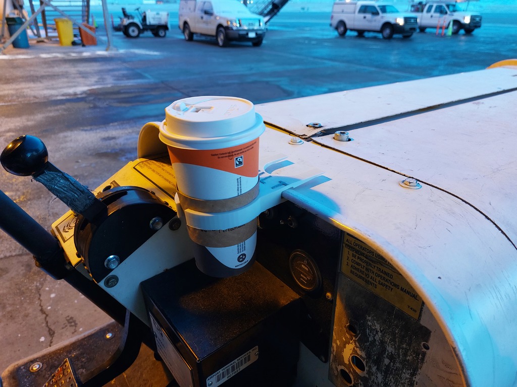 Airport Tug Cup Holder