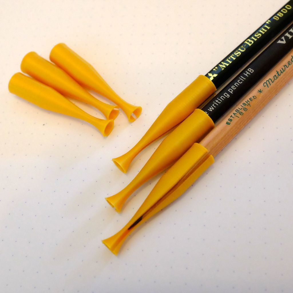 Long point pencil cap