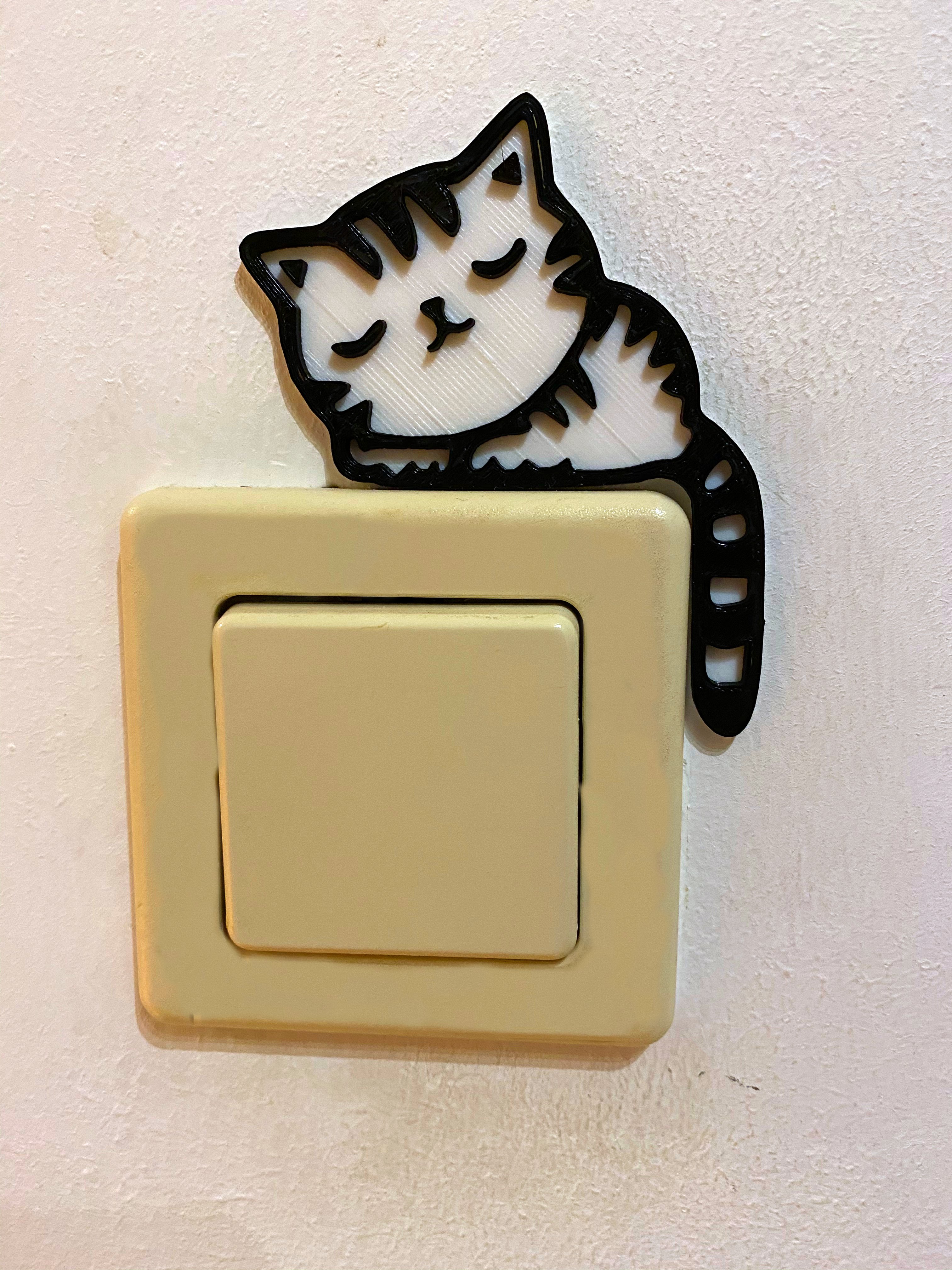 Light switch Cat two colors