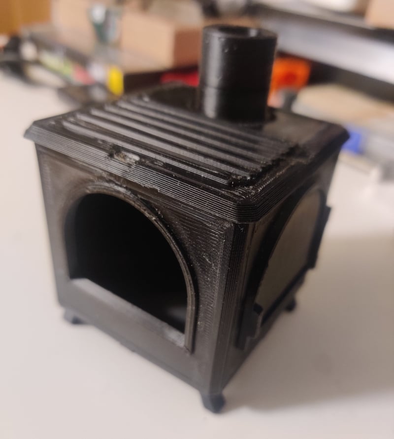 Miniature wood stove