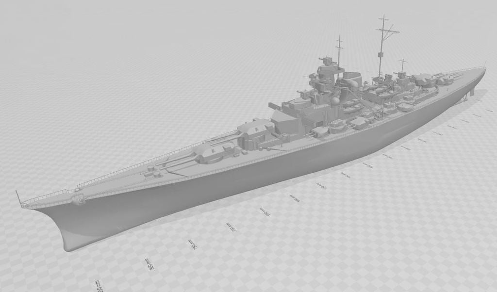 RC scale German Battleship Bismarck