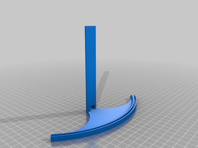 Curved lithophane stand with light led strip support