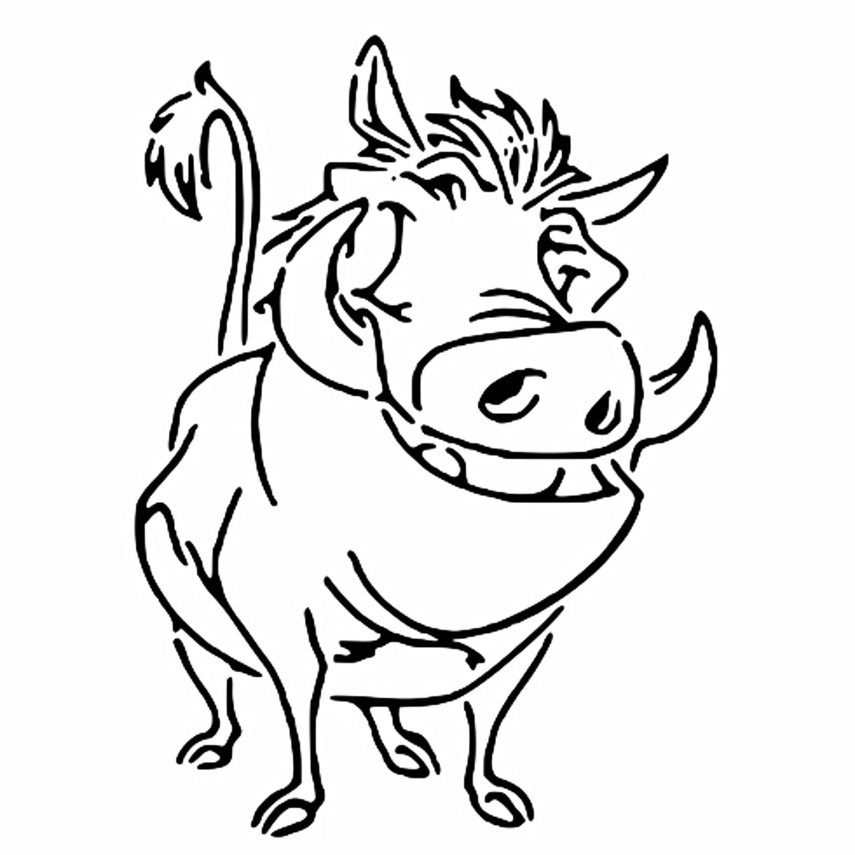 Pumbaa stencil
