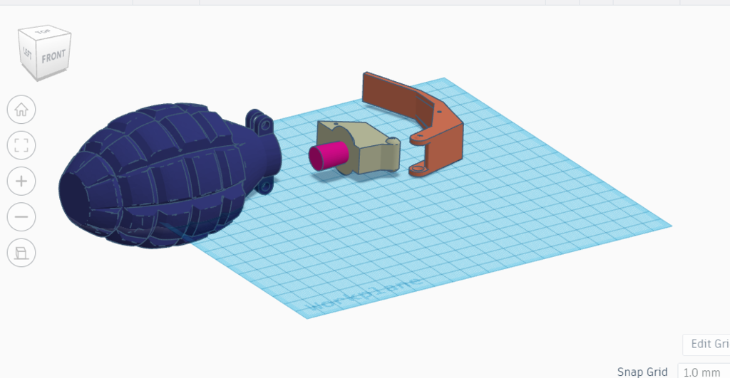 Spring Release Grenade 3D model