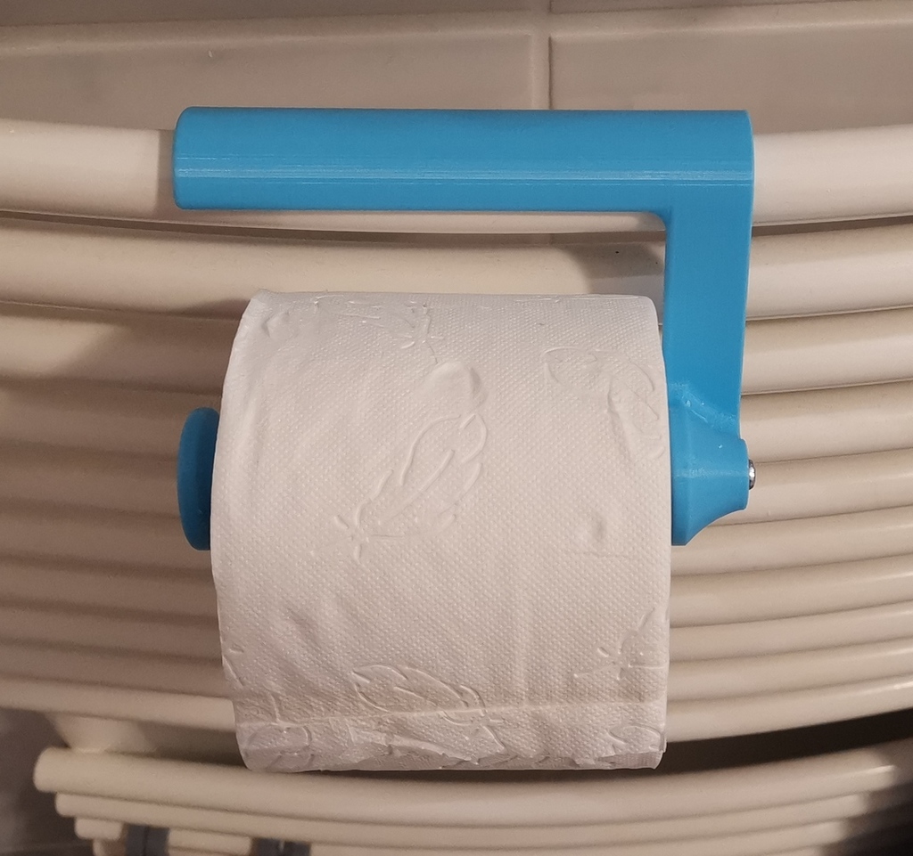 Toilet paper holder for heater