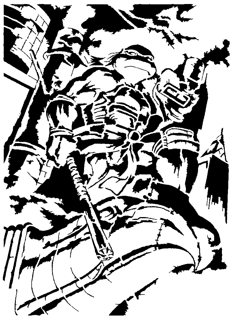 TMNT Donatello stencil 3