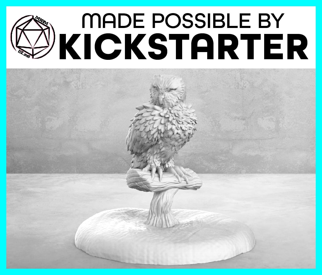 Image of Owl - Casual Pose - Tabletop Miniature
