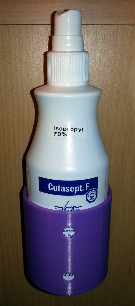 Isopropyl Alcohol Holder for a Cutasept F Bottle