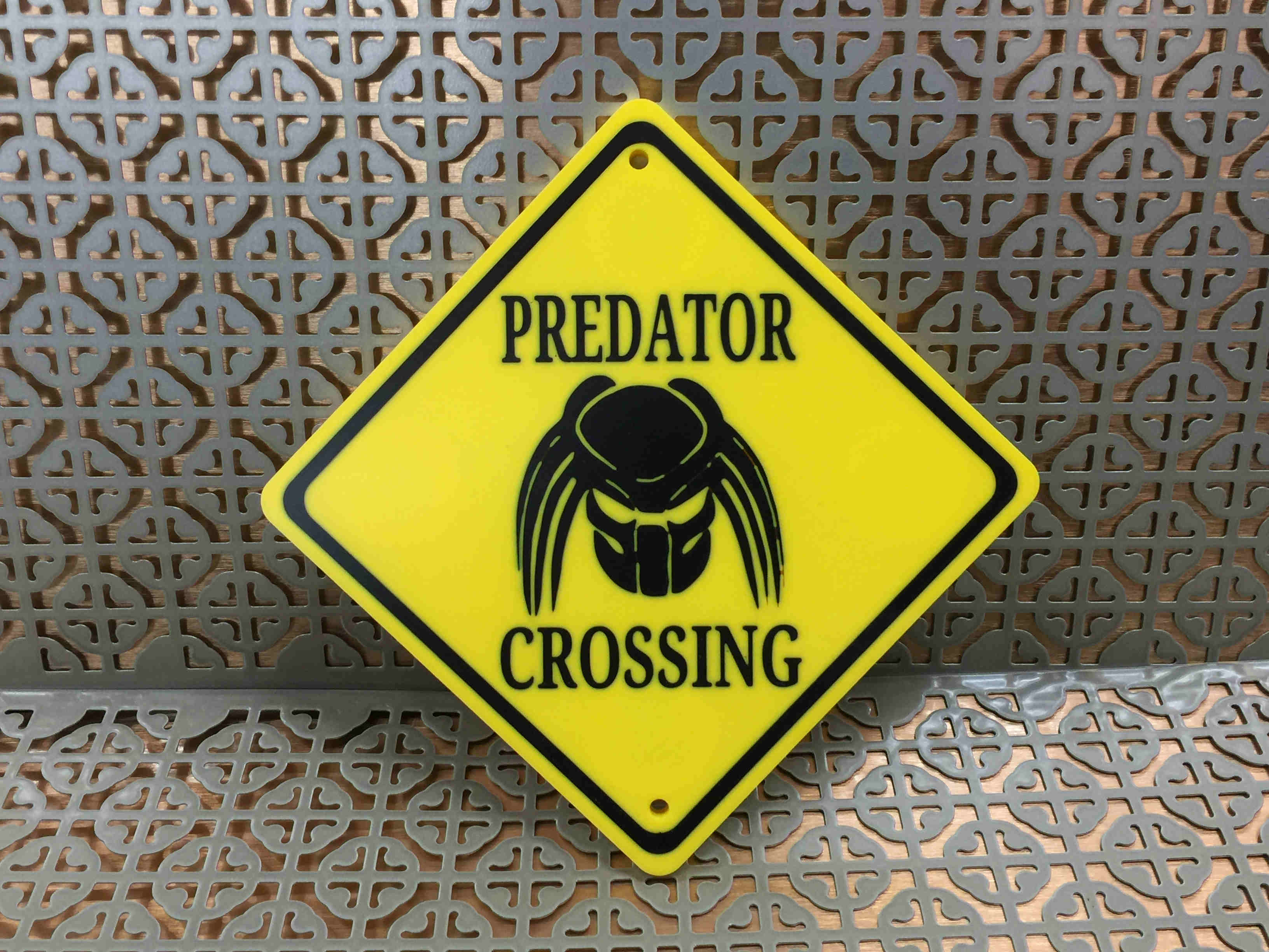 Predator Crossing Sign