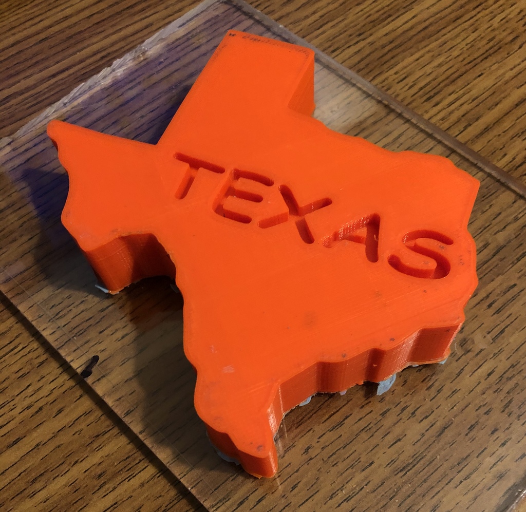 3D Printed Texas - Everything is bigger and better in Texas, right?