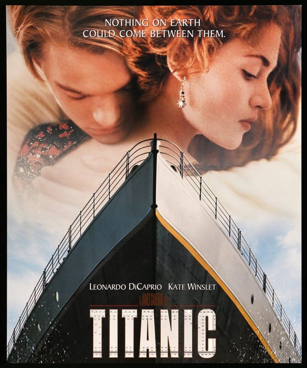 Titanic movie poster text 