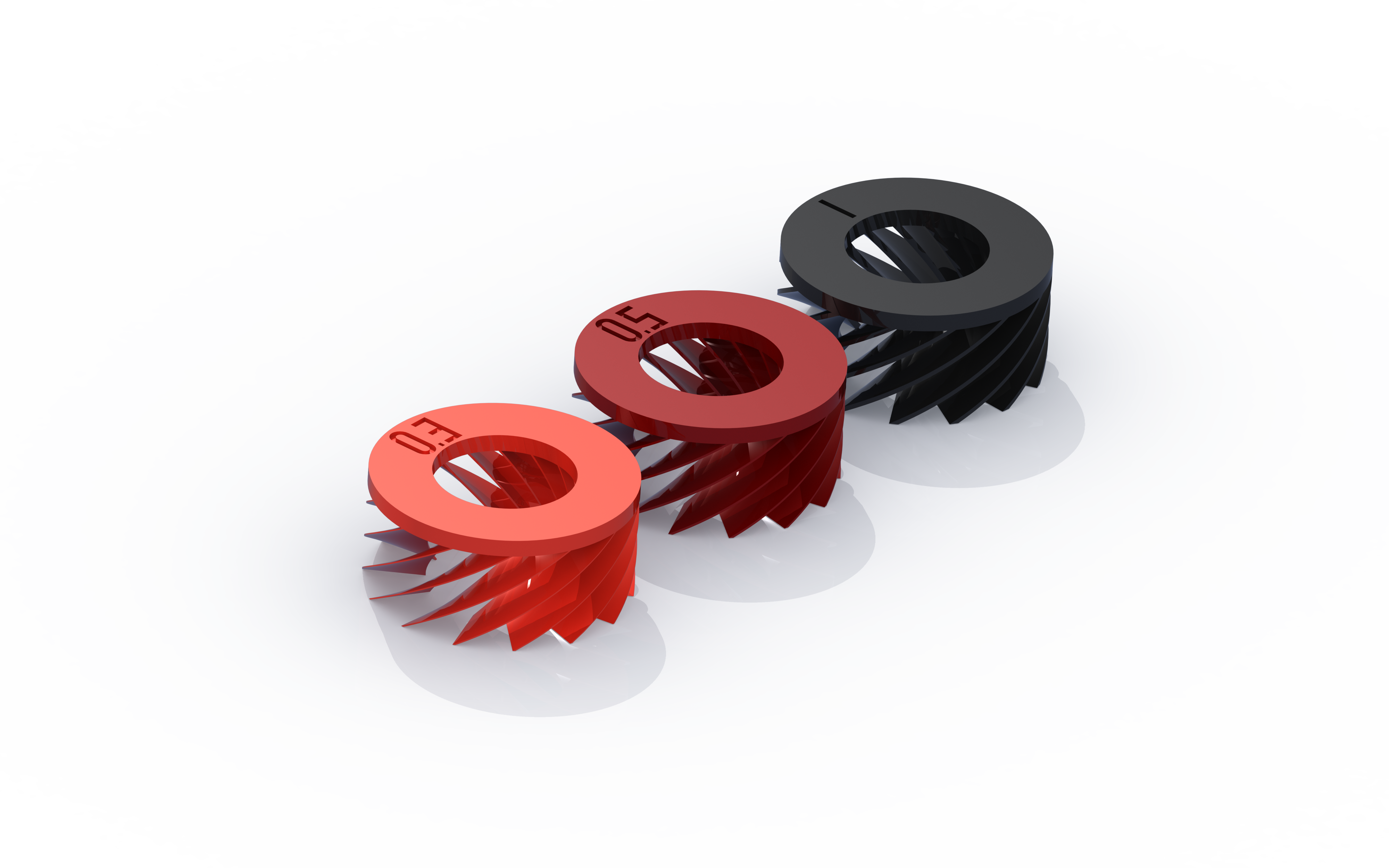 Flexibility/spring test, 1mm-0.5mm-0.3mm