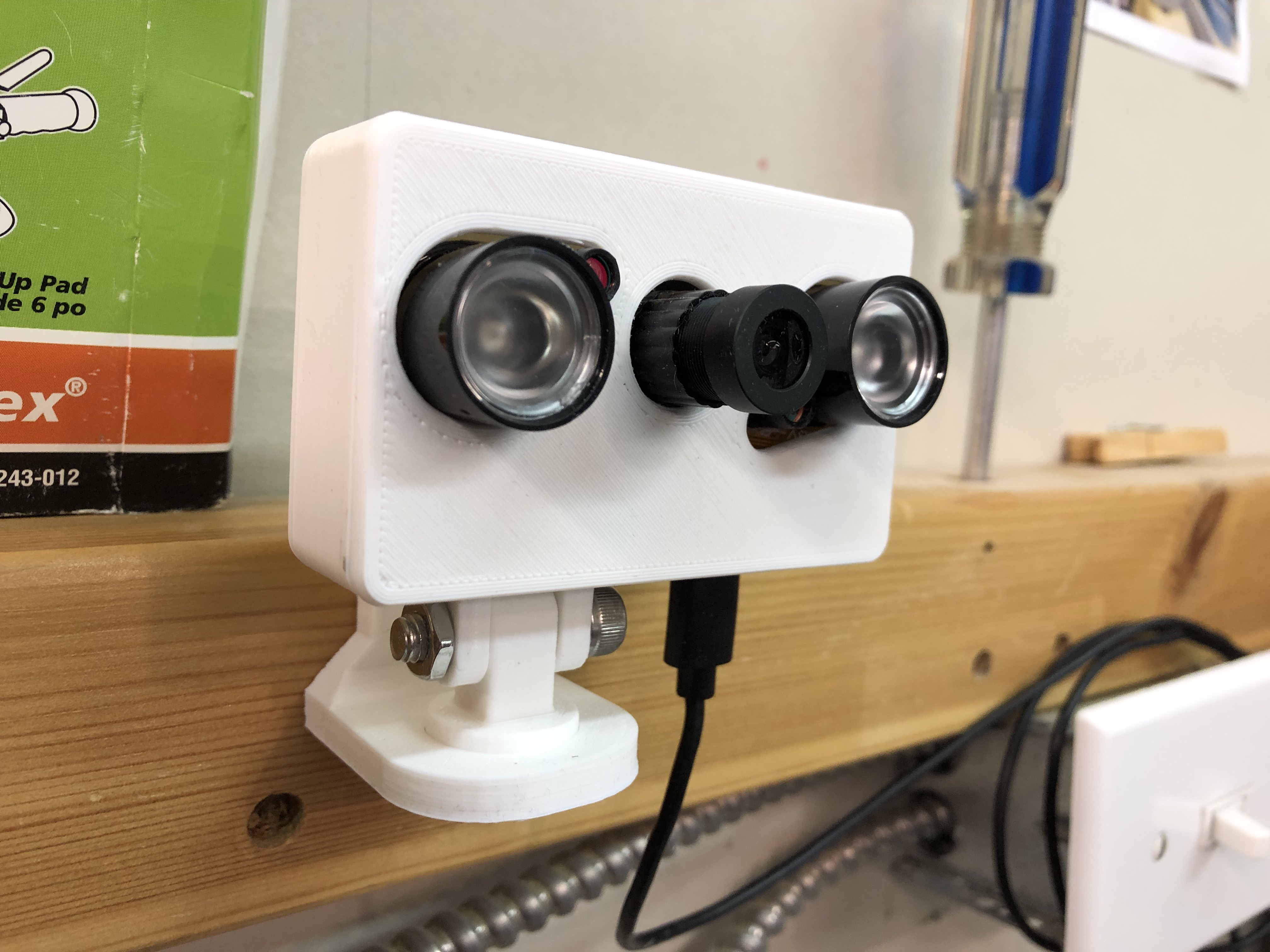 Raspberry Pi Zero Wall Mount case for NoIR camera