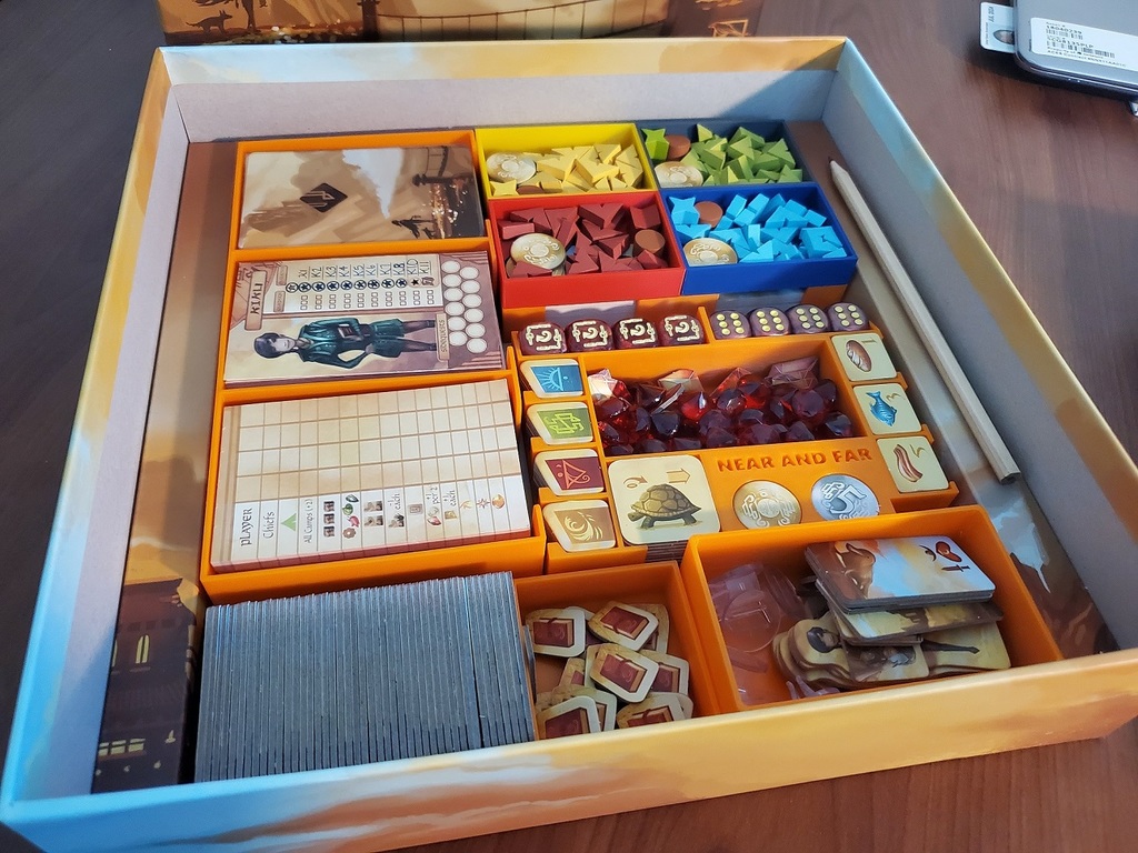 Near and Far Board Game Organizer - Including Amber Mines