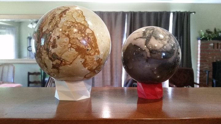 Stone Egg or Sphere Display Stand