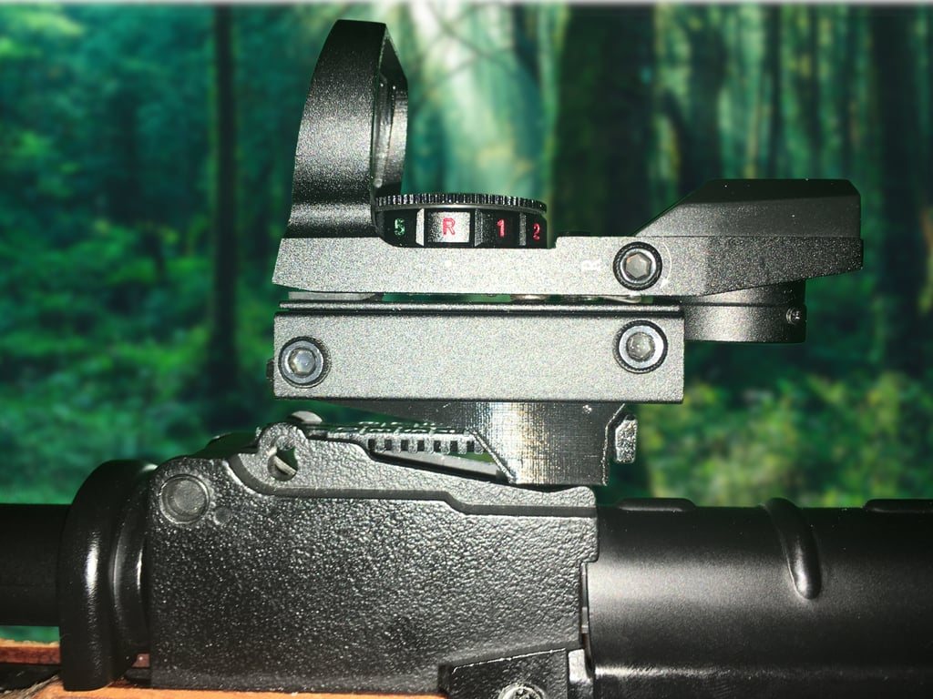 Rear sight mounted Picatinny rail for and AIRSOFT AK47 / AKM